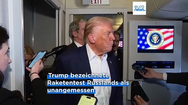 Trump fordert Putin auf, statt Raketen zu testen , den Krieg in der Ukraine zu beenden