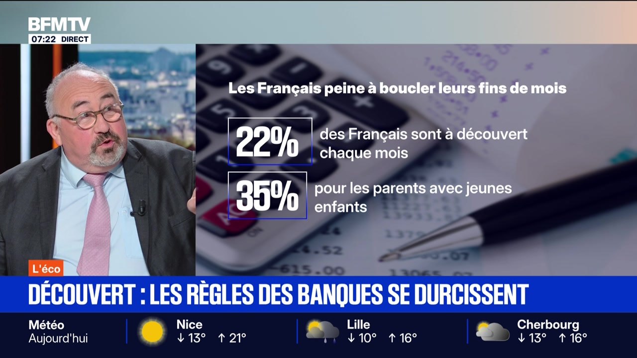 BFM éco : Découvert, les règles des banques se durcissent - 28/10