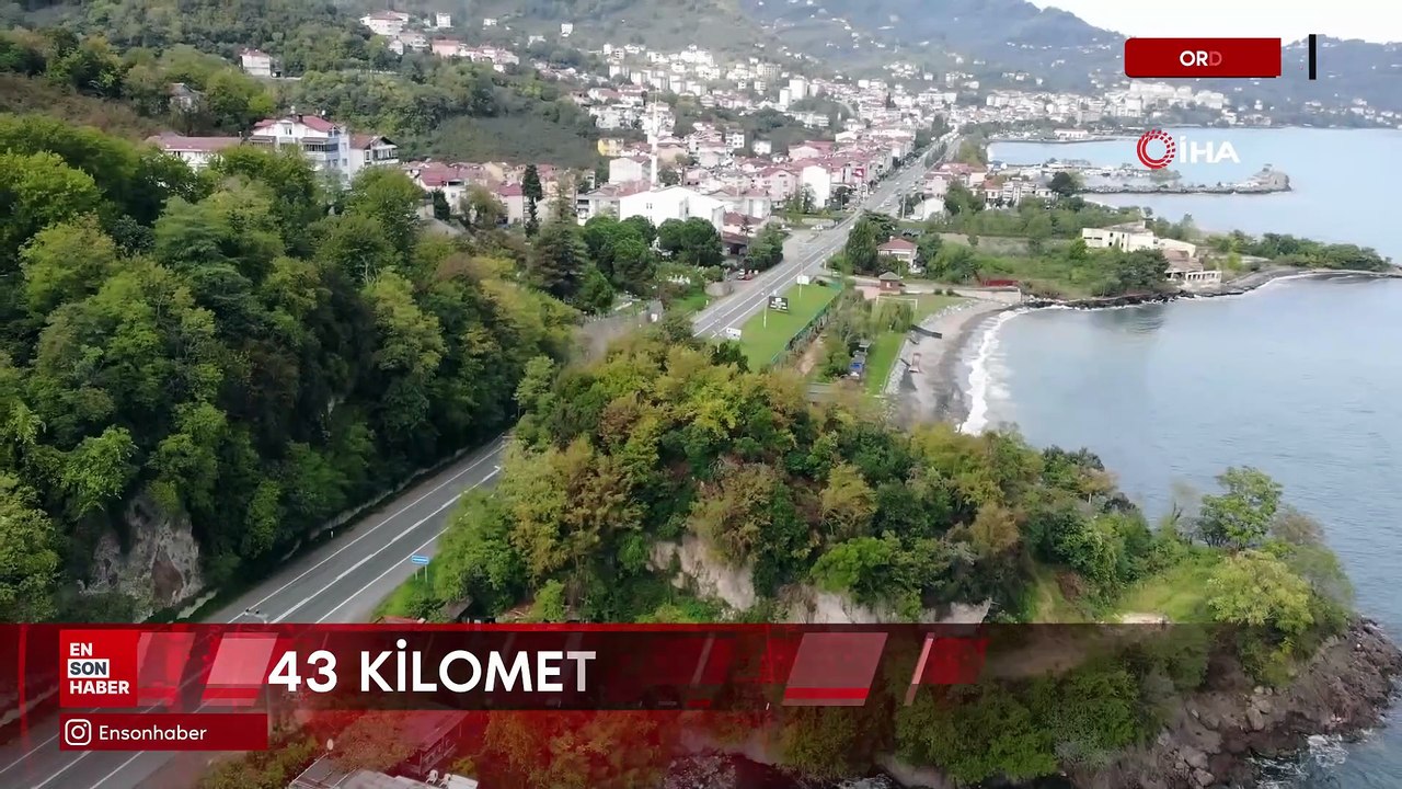 Ordu'da 43 kilometrelik manzara, eşsiz manzara sunuyor