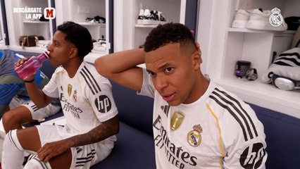 Así celebraron los jugadores del Real Madrid en el vestuario la victoria ante el Barcelona