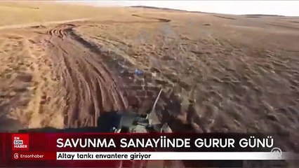 Savunma sanayiinde gurur günü: Altay tankı envantere giriyor