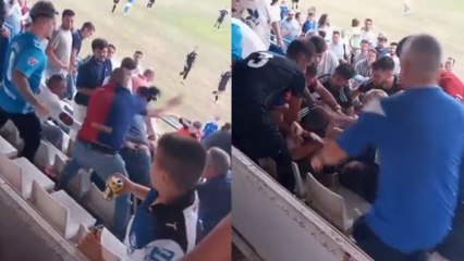 Pelea a puñetazos entre los aficionados del Écija y el Loreto