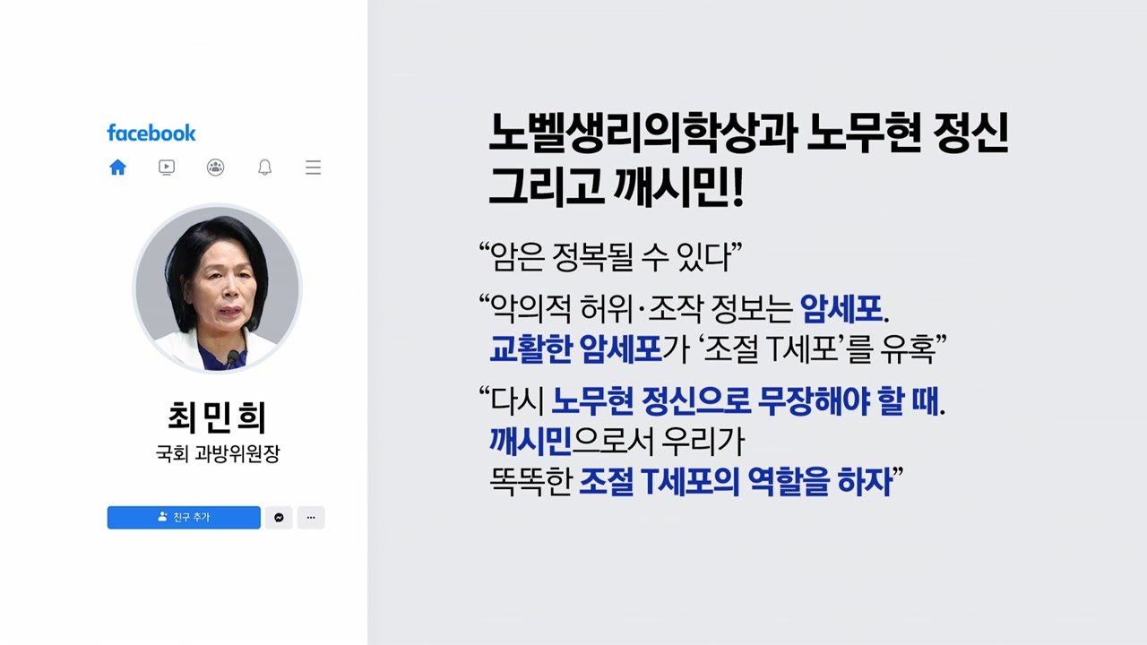 ‘축의금' 논란 최민희, '조절 T세포' 언급한 이유는? [앵커리포트] / YTN