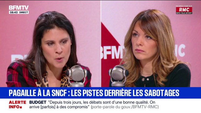 Actes de vandalisme sur le réseau SNCF: C'est insupportable et inadmissible , assure Maud Bregeon, porte-parole du gouvernement
