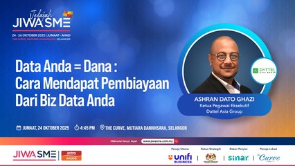 Pentas Niaga: Data Anda = Dana: Cara Mendapat Pembiayaan Dari Biz Data