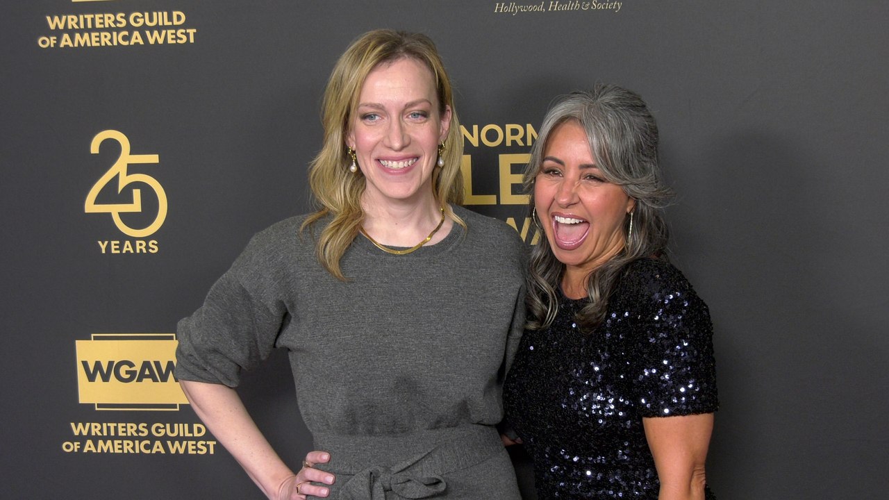 Kim Rosenstock and Nikki Boyer attend the 2025 Norman Lear Awards red carpet