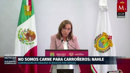 Rocío Nahle responde a críticas por inundaciones y minimiza reclamos