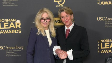 Judith Light and Wendie Malick attend the 2025 Norman Lear Awards red carpet