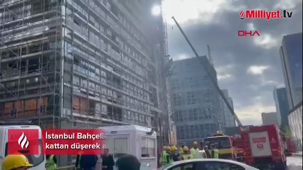 Bahçelievler'de yük asansörü düştü! Yaralılar var