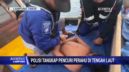 Polisi Tangkap Pencuri Perahu Di Tengah Laut