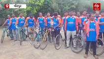 'ભક્તિની શક્તિ', નવસારીથી સાયકલ લઈને 100 જેટલા લોકો વીરપુર પહોંચ્યા
