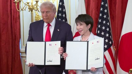 트럼프-다카이치, 도쿄서 첫 회담..."강력하고 위대한 동맹" 한뜻 / YTN