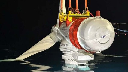 Japan Submerges Enormous Tidal Turbine to Capture Energy from Ocean Currents