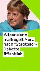 No Glomex Angela Merkel: Altkanzlerin maßregelt Merz nach "Stadtbild"-Debatte öffentlich