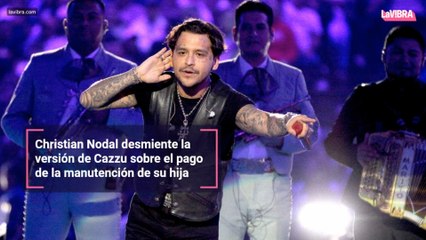 Christian Nodal desmiente la versión de Cazzu sobre el pago de la manutención de su hija