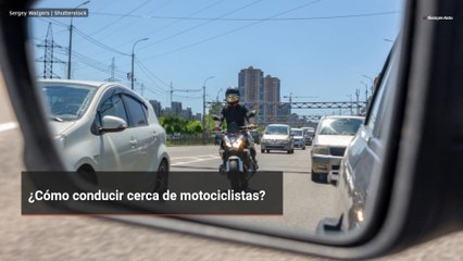 ¿Cómo conducir cerca de motociclistas?
