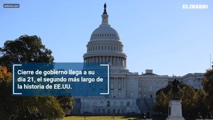 Cierre de gobierno llega a su día 21, el segundo más largo de la historia de EE.UU.