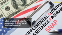 ¿Qué estados enfrentan la suspensión de SNAP por el cierre del gobierno?