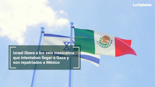 Israel libera a los seis mexicanos que intentaban llegar a Gaza y son repatriados a México