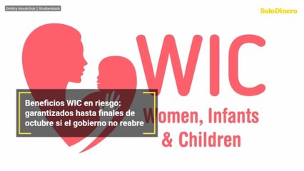 Beneficios WIC en riesgo: garantizados hasta finales de octubre si el gobierno no reabre