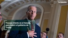 Fracasa intento en el Senado para reabrir el gobierno de Trump