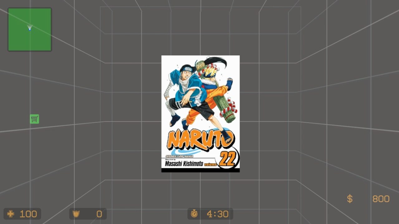 NARUTO Volume 22 Cover Art spray mod | Counter-Strike: Source