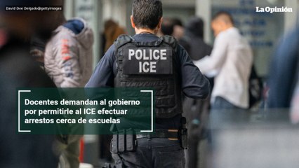 Docentes demandan al gobierno por permitirle al ICE efectuar arrestos cerca de escuelas