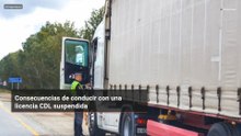 Consecuencias de conducir con una licencia CDL suspendida