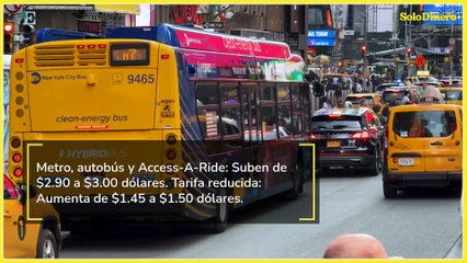 Aumento de tarifas del transporte público en NY: cuándo y cuánto subirán