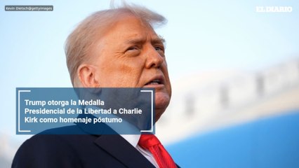Trump otorga la Medalla Presidencial de la Libertad a Charlie Kirk como homenaje póstumo