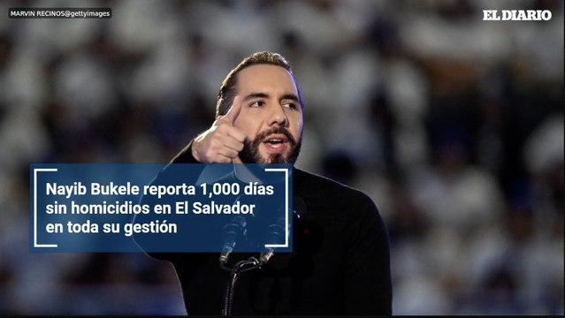 Nayib Bukele reporta 1,000 días sin homicidios en El Salvador en toda su gestión
