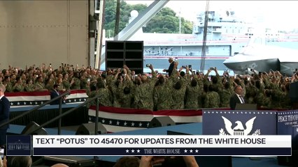 USA - President Trump Participates in a Troop Visit and Remarks on the USS George Washington (28.10.25)