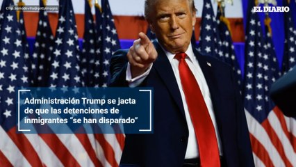 Administración Trump se jacta de que las detenciones de inmigrantes “se han disparado”