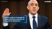 Senado confirma al abogado de Trump, Emil Bove como juez de una corte de apelaciones