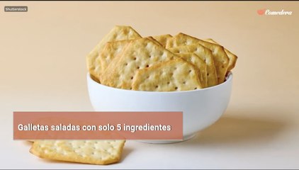 Galletas saladas con solo 5 ingredientes