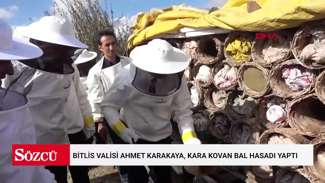 Bitlis Valisi Ahmet Karakaya, kara kovan bal hasadı yaptı