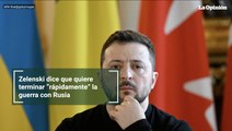 Zelenski dice que quiere terminar “rápidamente” la guerra con Rusia