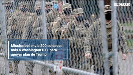 Mississippi envía 200 soldados más a Washington D.C. para apoyar plan de Trump