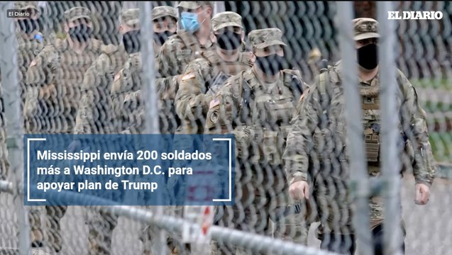Mississippi envía 200 soldados más a Washington D.C. para apoyar plan de Trump