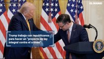 Trump trabaja con republicanos para hacer un “proyecto de ley integral contra el crimen”