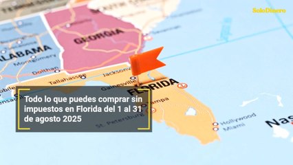 Todo lo que puedes comprar sin impuestos en Florida del 1 al 31 de agosto 2025