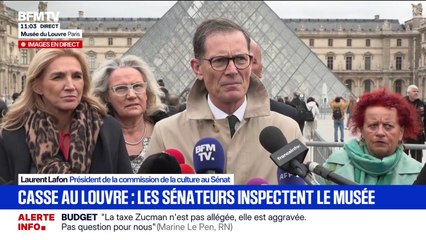 Louvre: "Il y a de nombreuses améliorations à faire, la sécurité n'est pas conforme", déclare Laurent Lafon, président de la commission de la culture au Sénat