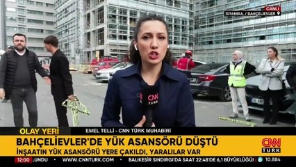 Bahçelievler’de yük asansörü düştü: 8 işçi yaralandı