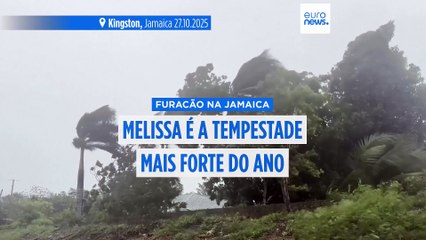 Furacão Melissa: três pessoas morrem na Jamaica com a chegada da tempestade mais forte do ano