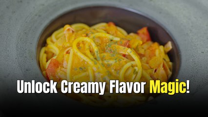 Creamy Pumpkin Miso Udon Noodles