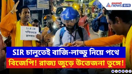SIR চালু হতেই বঙ্গ বিজেপির বাজি-লাড্ডু পার্টি! রাস্তায় নেমে হয় তুমুল সেলিব্রেশন
