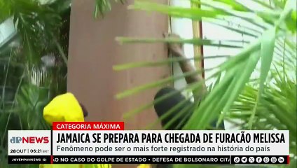 Furacão Melissa atinge Jamaica com força máxima e pode ser o mais forte da história