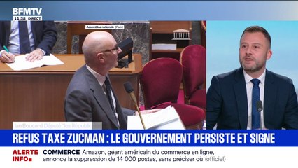Taxe Zucman: "Qu'il y ait un impôt qui cible le capital productif, c'est une folie", pour Ian Boucard (LR)