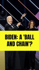 Kamala slams Biden as 'ball and chain dragging' her career