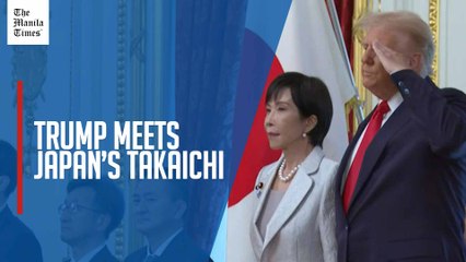 Trump and Japan PM Takaichi attend guard of honor ceremony